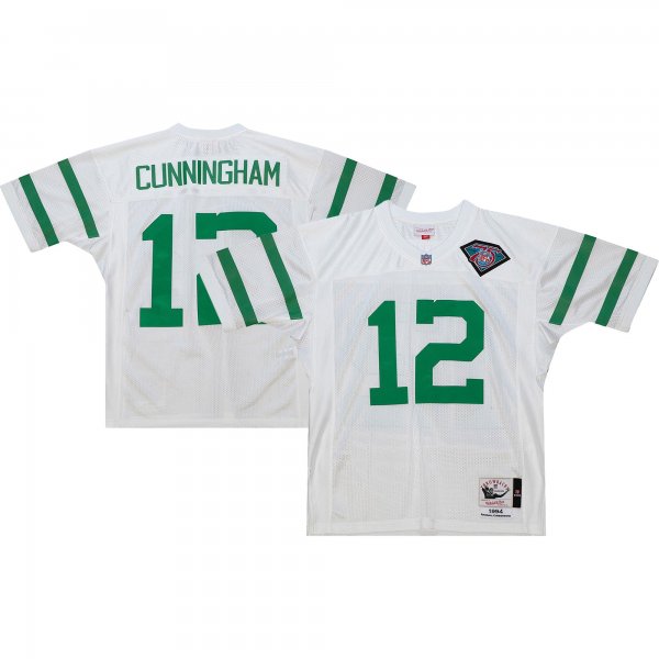 Men's Philadelphia Eagles 1994 Randall Cunningham Mitchell & Ness White Throwback Retired Player Jersey