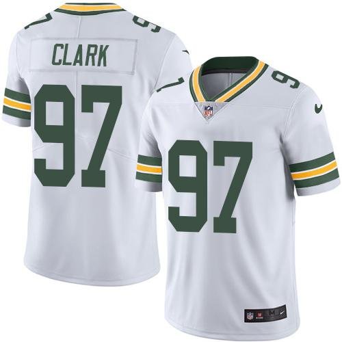 Nike Green Bay Packers #97 Kenny Clark White Men's Stitched NFL Limited Rush Jersey