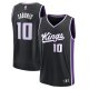 Men's Sacramento Kings #10 Domantas Sabonis Black 2023/24 Fast Break Replica Icon Edition Jersey