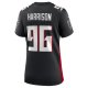 Women's Atlanta Falcons Zach Harrison Nike  Black Team Game Jersey