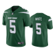 Men's New York Jets #5 Mike White Green Vapor Limited NFL Jersey