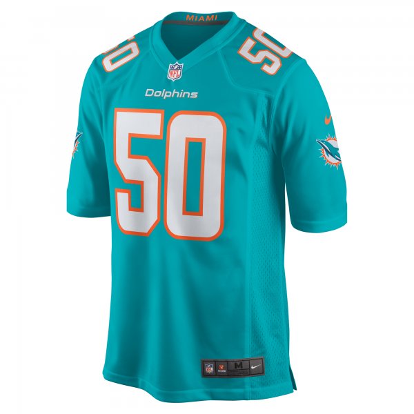 Men's Miami Dolphins Chase Winovich Nike  Aqua Team Game Jersey