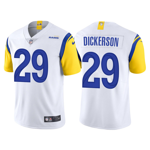 Men's Los Angeles Rams #29 Eric Dickerson White 2021 Vapor Limited Modern Throwback NFL Jersey