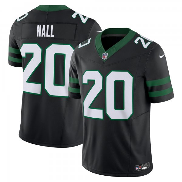 Men's New York Jets #20 Breece Hall Nike Legacy Black Alternate Vapor F.U.S.E. Jersey