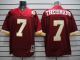 Washington Redskins #7 Joe Theismann Red With 50TH Anniversary Stitched NFL Jersey