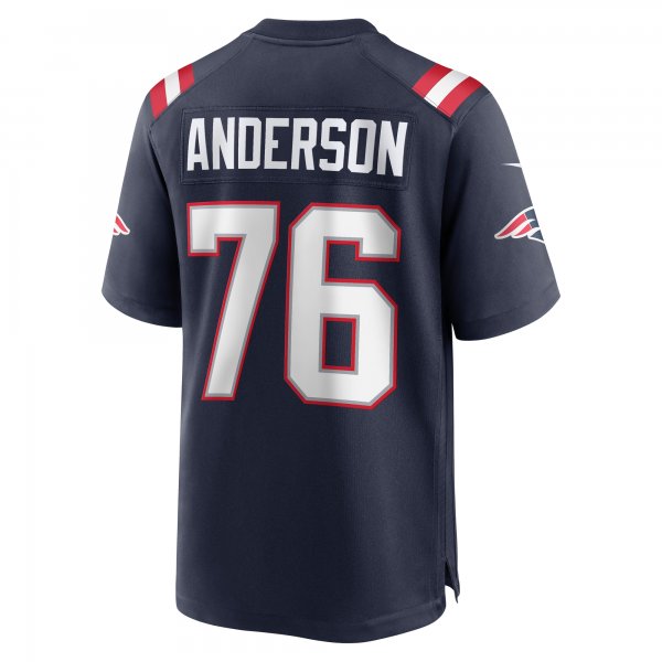 Men's New England Patriots Calvin Anderson Nike Navy Game Jersey