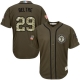 Texas Rangers #29 Adrian Beltre Green Salute to Service Stitched MLB Jersey