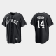 Men's Houston Astros #14 Mauricio Dubon Cool Base Official MLB Jersey - Black White