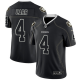 Nike Las Vegas Raiders #4 Derek Carr Lights Out Black Men's Stitched NFL Limited Rush Jersey