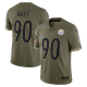 Men's Pittsburgh Steelers #90 T.J WattNike 2022 Salute To Service Limited Player Jersey