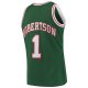 Men's Milwaukee Bucks Oscar Robertson Mitchell & Ness Green 1971/72 Hardwood Classics Swingman Jersey