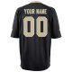 Youth New Orleans Saints Nike Black Custom Game Jersey