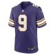 Men's Minnesota Vikings J.J. McCarthy Nike Purple 2nd Alternate 2024 NFL Draft First Round Pick Player Game Jersey