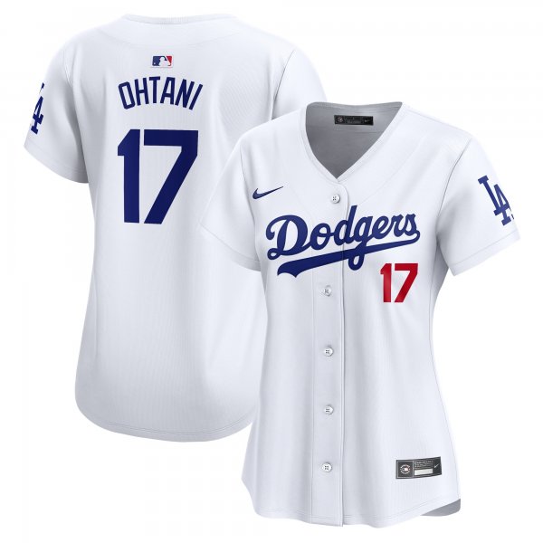 Women's Los Angeles Dodgers #17 Shohei Ohtani Nike White Home Limited Player Jersey