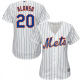 Women's New York Mets #20 Pete Alonso Majestic White Cool Base Home MLB Jersey