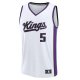 Youth Sacramento Kings De'Aaron Fox Fanatics White Fast Break Replica Player Jersey - Association Edition