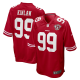 Men's San Francisco 49ers #99 Javon Kinlaw Nike Scarlet 75th Anniversary Player Limited Jersey