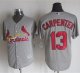 St. Louis Cardinals #13 Matt Carpenter Grey New Cool Base Stitched MLB Jersey