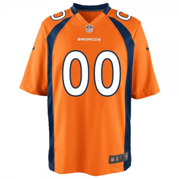 Youth Denver Broncos Nike Orange Custom Game Jersey