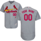 St. Louis Cardinals Gray Men's Customized Flex Base MLB Jersey