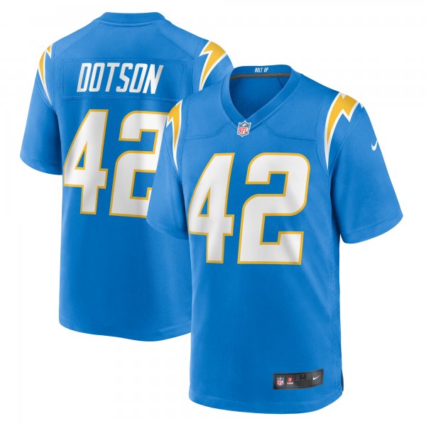 Men's Los Angeles Chargers Elijah Dotson Nike  Powder Blue Team Game Jersey