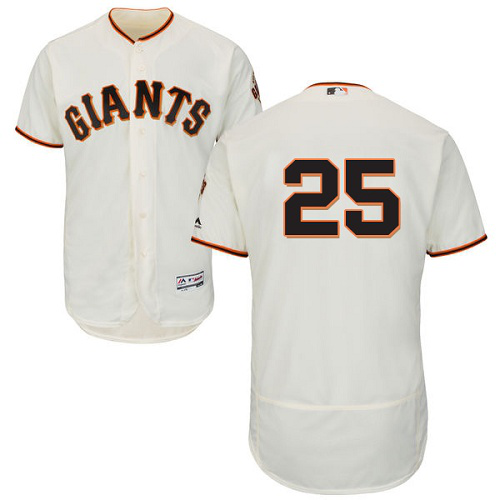 San Francisco Giants #25 Barry Bonds Cream Flexbase Collection Stitched MLB Jersey