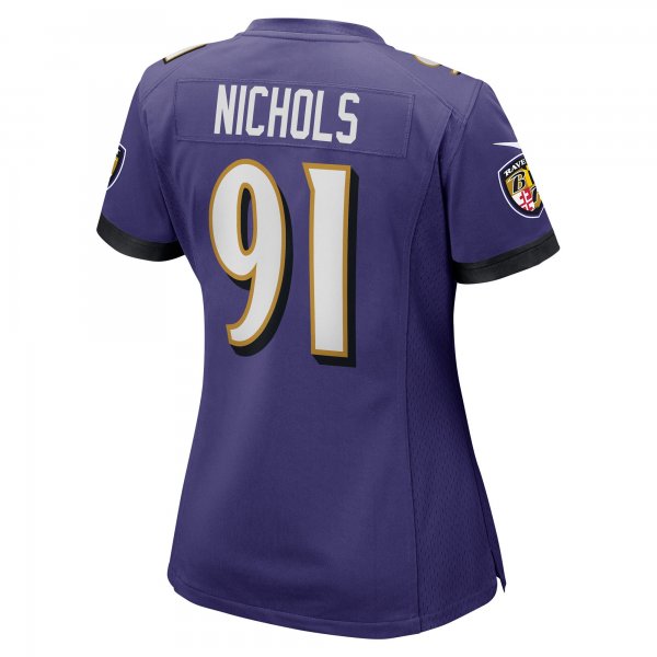 Women's Baltimore Ravens Rayshad Nichols Nike Purple Game Player Jersey