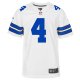 Youth Dallas Cowboys Dak Prescott Nike White Game Jersey