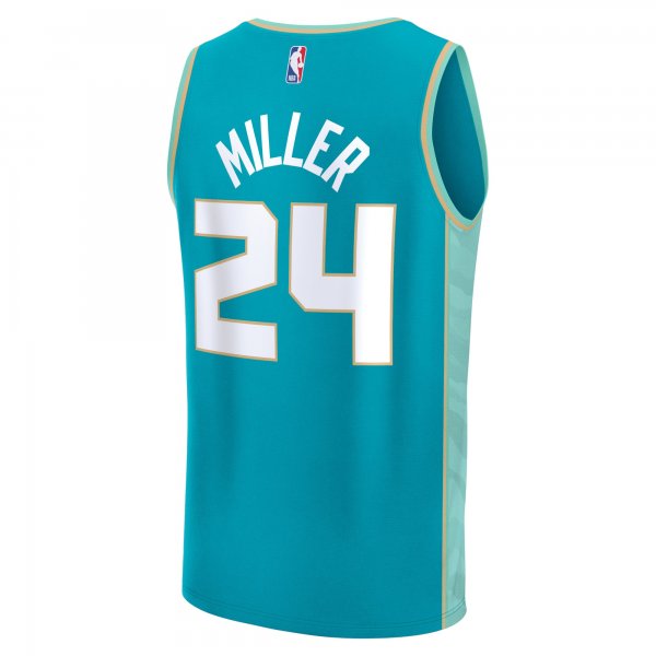 Men's Charlotte Hornets Brandon Miller Fanatics Teal Fast Break Jersey - City Edition