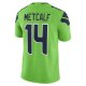 Men's Seattle Seahawks DK Metcalf Nike Neon Green Vapor Limited Player Jersey