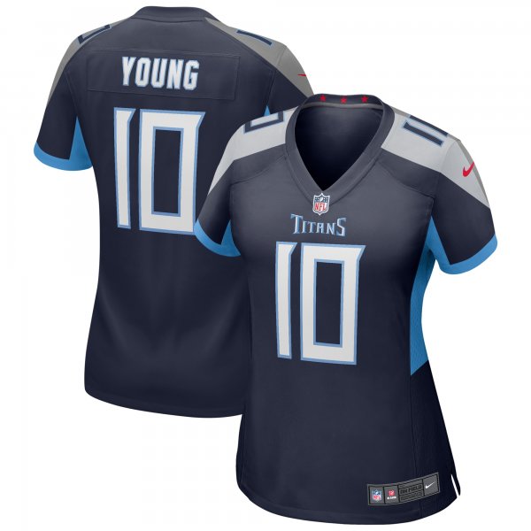 Women's Tennessee Titans Vince Young Nike Navy Game Retired Player Jersey