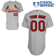 St. Louis Cardinals Grey Men's Customized Cool Base MLB Jersey