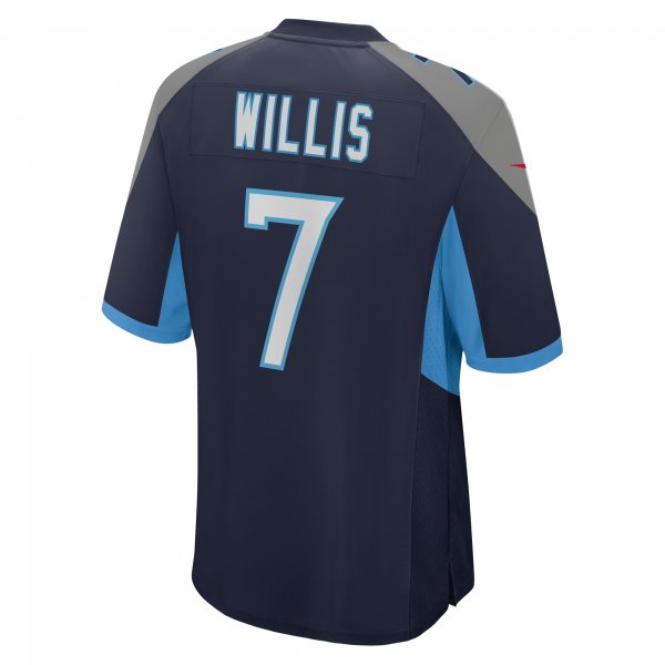 Men's Tennessee Titans Malik Willis Nike Navy Player Game Jersey