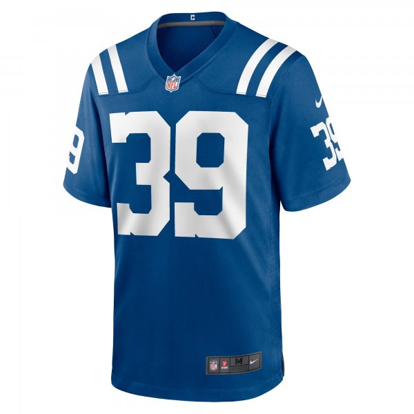 Men's Indianapolis Colts Darrell Baker Jr Nike  Royal Team Game Jersey