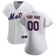 Women's New York Mets Nike White Home Replica Custom Jersey