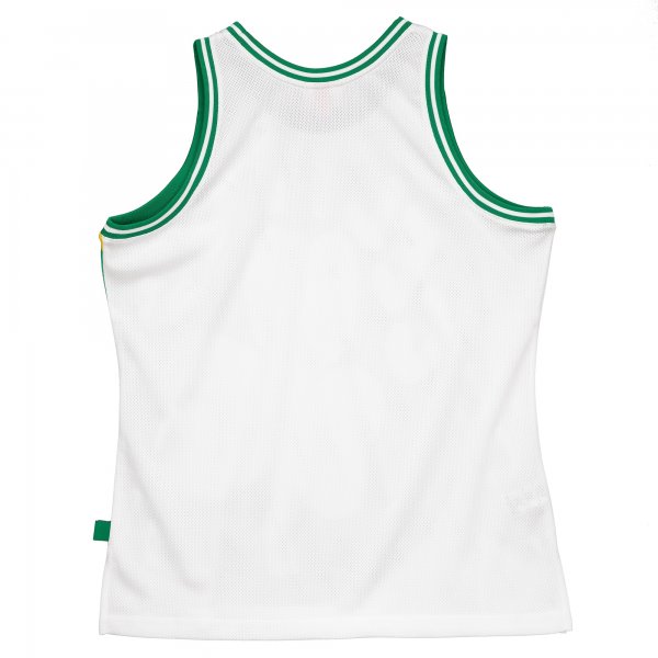 Men's Boston Celtics  Mitchell & Ness White Hardwood Classics Blown Out Fashion Jersey