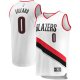 Men's Portland Trail Blazers Damian Lillard Fanatics White Fast Break Replica Jersey - Association Edition