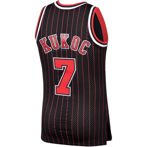 Men's Chicago Bulls Toni Kukoc Mitchell & Ness Black 1995/96 Hardwood Classics Swingman Jersey