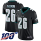 Philadelphia Eagles #26 Miles Sanders Black Alternate Youth Stitched NFL 100th Season Vapor Limited Jersey