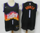 Men's Phoenix Suns #1 Devin Booker Black 2021 City Edition NBA Swingman Jersey