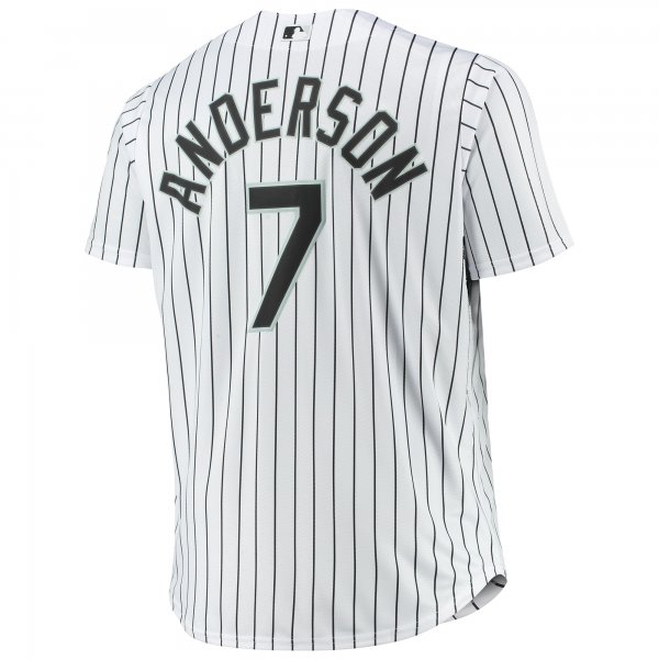 Men's Chicago White Sox Tim Anderson White Big & Tall Replica Player Jersey