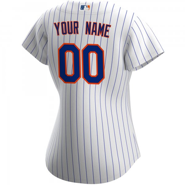 Women's New York Mets Nike White Home Replica Custom Jersey