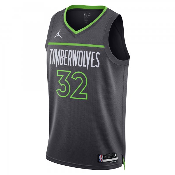 Unisex Minnesota Timberwolves Karl-Anthony Towns Jordan Brand Charcoal Swingman Jersey - Statement Edition