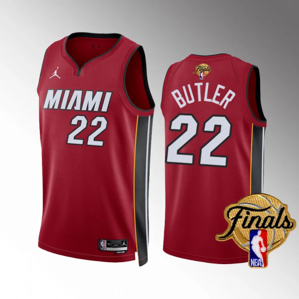 Jimmy Butler Men's Miami Heat 2023 NBA Finals Red #22 Icon Edition Jersey