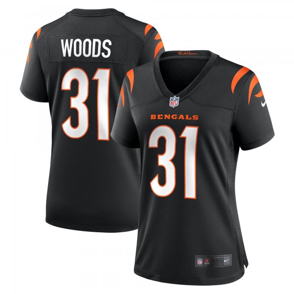 Women's Cincinnati Bengals Ickey Woods Nike Black Retired Player Game Jersey