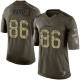 Men's Nike Pittsburgh Steelers #86 Hines Ward Green Stitched NFL Limited Salute to Service Jersey