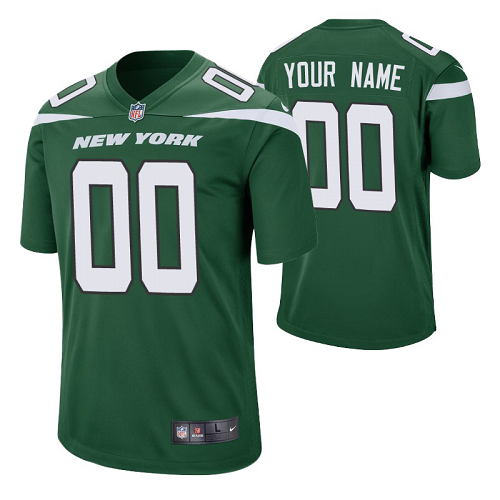 Men's Nike New York Jets Green Customized 2019 Vapor Untouchable Limited White Football Jersey