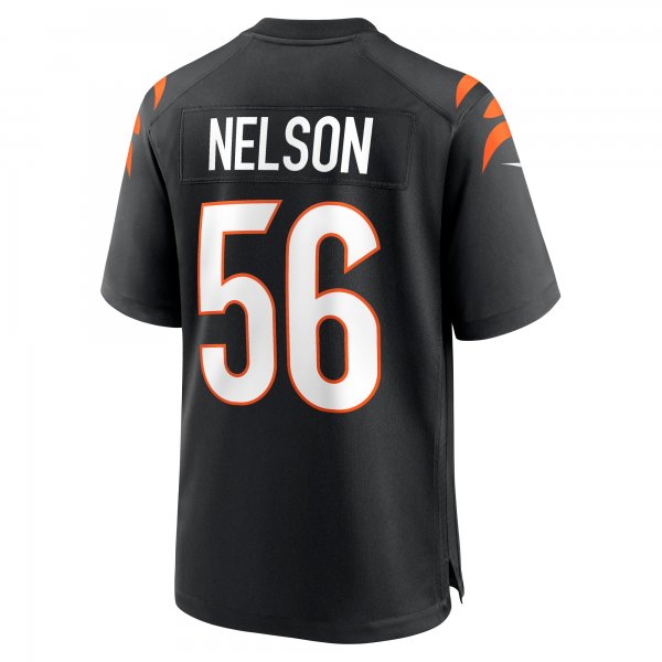 Men's Cincinnati Bengals Garrett Nelson Nike  Black  Game Jersey