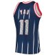 Men's Houston Rockets Yao Ming Mitchell & Ness Navy 2002/03 Hardwood Classics NBA 75th Anniversary Diamond Swingman Jersey