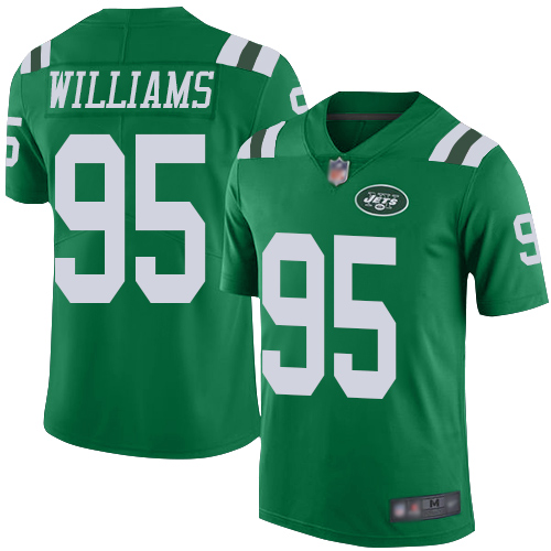 New York Jets #95 Quinnen Williams Green Youth Stitched Nike NFL Limited Rush Jersey